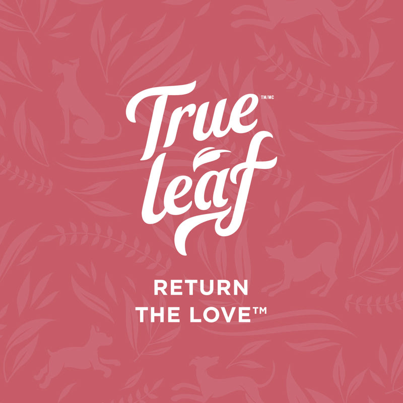 Trueleaf logo with text "Return the Love" underneath
