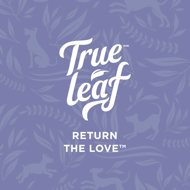 Trueleaf logo with text "Return the Love" underneath